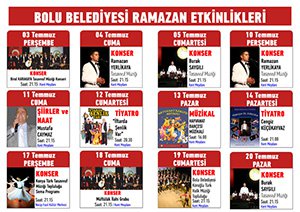 BOLU'DA RAMAZAN DOLU DOLU GEÇECEK!
