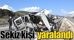 BOLU'DA YAŞANAN KAZADA 8 KİŞİ YARALANDI!