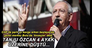 CHP BOLU İL ÖRGÜTÜ'NDE ÖN SEÇİM YAPILACAK