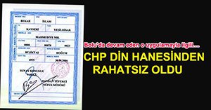 CHP'Lİ VEKİLDEN DİN HANESİ İTİRAZI