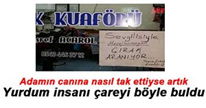 ÇIRAĞINDAN BIRAN BERBERDEN İLGİNÇ İLAN!