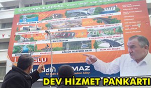 DEV PANKARTA YOĞUN İLGİ