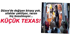 DÜZCE'DE SİLAHLAR KONUŞTU...