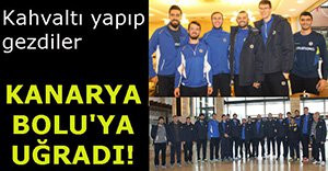 FENERBAHÇE TAKIMI BOLU'DA KAHVALTI YAPTI