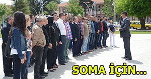 GAZETECİLERDEN ŞEHİT MADENCİLERE SAYGI...