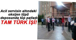 HASTANEDE PATLAMA PANİĞİ