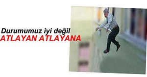 HASTANENİN CAMINDAN ATLADI