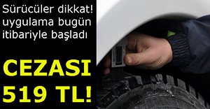 KIŞ LASTİĞİ ZORUNLULUĞU BAŞLADI!