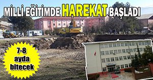 MİLLİ EĞİTİMİN YENİ BİNASI İÇİN İLK KAZMA VURULDU