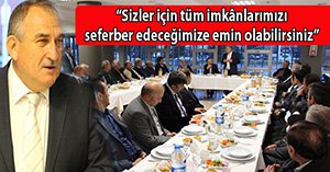 MUHTARLARA TEŞEKKÜR ETTİ