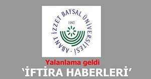 O HABERLERE YALANLAMA...