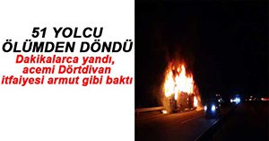 OTOBÜS CAYIR CAYIR YANDI