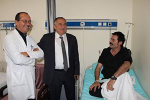 RAMAZAN ÇELİK HASTANEYE KALDIRILDI