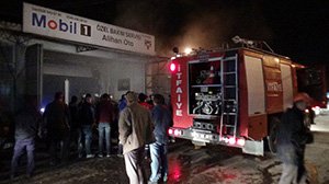 SANAYİ SİTESİ'NDE YANGIN PANİĞİ....