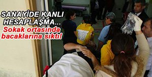 SANAYİDE SOKAK ORTASINDA SİLAHLAR ÇEKİLDİ!