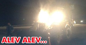 SÜRÜCÜ ŞOK YAŞADI...