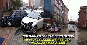 SÜRÜCÜLER BU KAVŞAĞA DİKKAT!