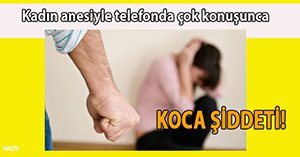 TELEFONLA UZUN KONUŞUNCA SOPAYI YEDİ!