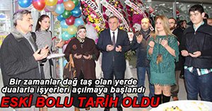 TÜNELDEKİ İŞYERLERİ AÇILMAYA BAŞLADI
