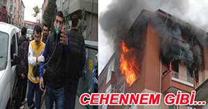 ÜNİVERSİTE ÖĞRENCİLERİNİN EVİ ALEV ALEV YANDI