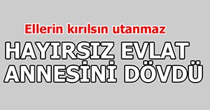 UTANMAZ EVLAT ANNESİNİ TEKME TOKAT DÖVDÜ...