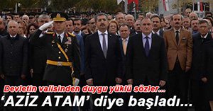 VALİ'DEN ANLAMLI MESAJ...