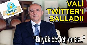 VALİ'DEN ÇARPICI TWİT!