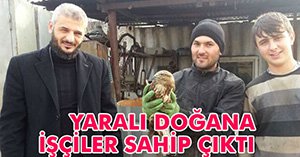 YARDIMINA İŞÇİLER KOŞTU