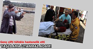 YAŞLI ADAM DEHŞET SAÇTI