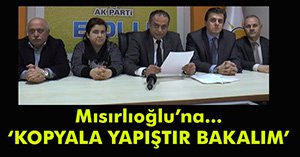 "YİNE KOPYALA YAPIŞTIR YAPTI"