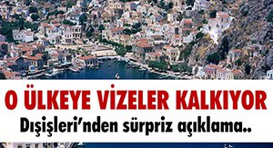 YUNANİSTAN'A VİZE KALKIYOR!