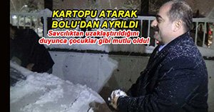 ZEKERİYA ÖZ BOLU'DAN AYRILDI
