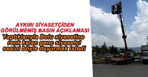 20 METREDEN BAŞBAKAN'A SESLENDİ..