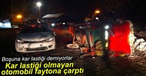 ABANT'TA OTOMOBİL FAYTON  KAZASI