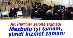 AK PARTİLİ VEKİLLER MAZBATALARINI ALDI!
