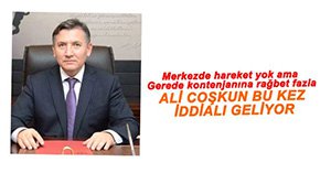 ALİ COŞKUN TEKRAR ADAY ADAYI