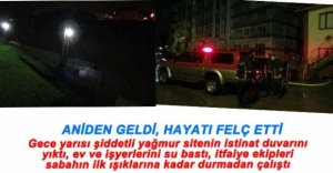 ANİDEN BASTIRAN YAĞMUR HAYATI FELÇ ETTİ