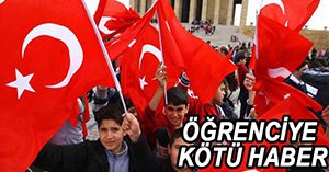 BAKANLIKTAN ÖĞRENCİLERE KÖTÜ HABER...