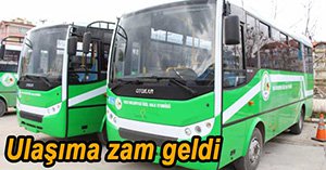BELEDİYE OTOBÜSLERİNE ZAM YAPILDI