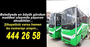 BELEDİYEDEN ULAŞIM AÇIKLAMASI...