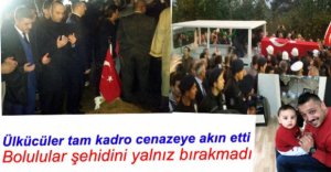 YÜZLERCE KİŞİ CENAZEYE AKIN ETTİ