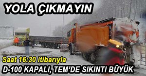 BOLU DAĞI'NDA GÖRÜLMEMİŞ KAR ESARETİ...