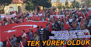 BOLU HALKI TERÖRE ORTAK TEPKİ VERDİ