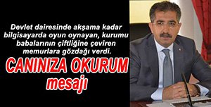 BOLU VALİSİ'NDEN MEMURLARA UYARI