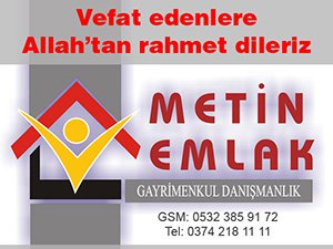 BOLU'DA BUGÜN VEFAT EDENLER (2 EYLÜL)