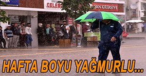 BOLU'DA HAFTA BOYU YAĞIŞLAR DEVAM EDECEK...
