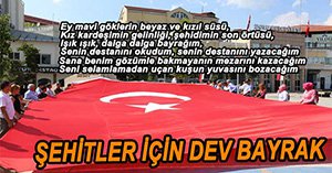 BOLU'DA SARIKAMIŞ'A DEV TÜRK BAYRAĞI GÖNDERİLDİ