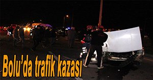 BOLU'DA TRAFİK KAZASI, 3 YARALI