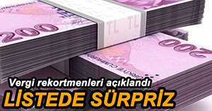 BOLU'DA VERGİ REKORTMENLERİ BELLİ OLDU