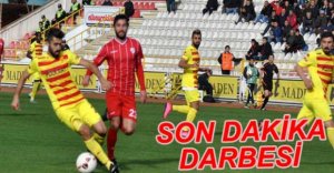 BOLUSPOR'A SON DAKİKA DARBESİ